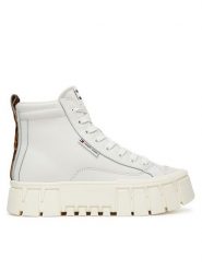 Tommy Jeans Sneakersy Tjw Vulc Flatform Leopard EN0EN02858 Biały. Białe obuwie sportowe damskie Tommy Jeans, z jeansu, bez zapięcia. Za 309.99 zł.