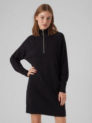 Vero Moda Sukienka w kolorze czarnym rozmiar: XS. Czarne sukienki damskie Vero Moda, bez wzorów, bez ramiączek. Za 100.99 zł.
