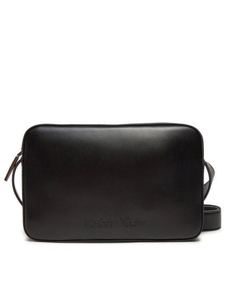 Calvin Klein Torebka K60K612555 Czarny. Czarne listonoszki damskie Calvin Klein, bez wzorów, ze skóry, bez dodatków. Za 219.99 zł.