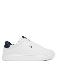 Tommy Hilfiger Sneakersy T3X9-35233-1355X336 S Biały. Białe buty sportowe chłopięce Tommy Hilfiger, ze skóry, bez zapięcia. Za 304.99 zł.