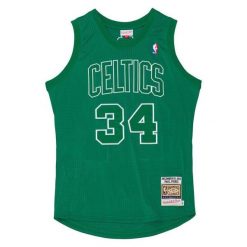 Koszulka Boston Celtics Authentic Christmas Day Paul Pierce 2012/13. Zielone koszulki damskie Mitchell & Ness, bez wzorów, z poliesteru, bez kołnierzyka, bez ramiączek. Za 1,298.00 zł.
