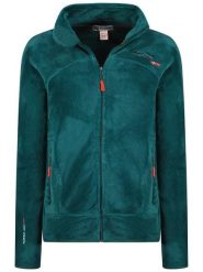 ANAPURNA Kurtka polarowa "Uternel" w kolorze zielonym rozmiar: XL. Zielone kurtki damskie ANAPURNA, xl, z aplikacjami, z polaru, bez kaptura. Za 73.99 zł.