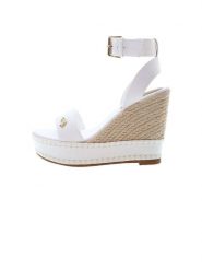 U.S. Polo Assn. Sandały w kolorze biało-beżowym na koturnie rozmiar: 36. Białe sandały damskie U.S. Polo Assn., bez wzorów, z otwartym noskiem, bez obcasa, na koturnie, bez zapięcia. Za 217.99 zł.