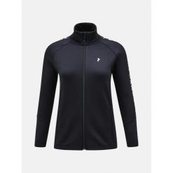 Bluza Peak Performance Rider Zip Jacket damska. Czarne bluzy damskie Peak Performance, xs, bez wzorów, bez kaptura. W wyprzedaży za 649.00 zł.