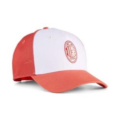 Czapka Puma Acm King Trucker Dorośli. Czerwone czapki damskie Puma, bez wzorów, z poliesteru. Za 99.00 zł.
