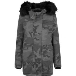 Damska klasyczna parka miejska Overd Parka. Czarne parki damskie Urban Classics, na zimę, bez kaptura. Za 548.00 zł.
