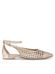 Sergio Bardi Baleriny DELL - 62109-01SB Złoty. Żółte balerinki damskie Sergio Bardi, bez wzorów, ze skóry. Za 329.99 zł.