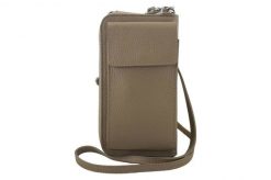 Portfel listonoszka 2w1 BARBERINI'S beżowy 908-2. Brązowe shopper bag Barberinis, bez wzorów, ze skóry, przez ramię, duże, bez dodatków. Za 159.99 zł.