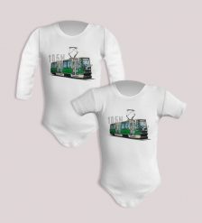 Konstal 105N — body (Rozmiar: 9M; Długość rękawa: krótki; Rodzaj nadruku: Konstal 105N). Body niemowlęce nikiniki, bez wzorów, z bawełny, bez kołnierzyka, bez ramiączek. Za 59.00 zł.