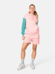 KARI TRAA Bluza "Anelie" w kolorze turkusowo-jasnoróżowym rozmiar: M. Czerwone bluzy damskie Kari Traa, m, bez wzorów, z bawełny, z kapturem. Za 241.56 zł.