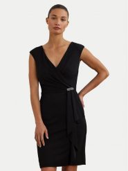 LAUREN RALPH LAUREN Sukienka koktajlowa 253906356002 Czarny Regular Fit. Czarne sukienki damskie Lauren Ralph Lauren, bez wzorów, z syntetyku, wizytowe, bez ramiączek. Za 649.99 zł.