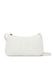 Calvin Klein Torebka Bold Ck Mini Bag LV04F1125G Biały. Białe torebki klasyczne damskie Calvin Klein, ze skóry, bez dodatków. Za 289.99 zł.