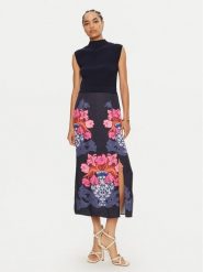 Ted Baker Sukienka codzienna 275626 Granatowy Regular Fit. Niebieskie sukienki damskie Ted Baker, bez wzorów, z wiskozy, bez ramiączek. Za 579.99 zł.