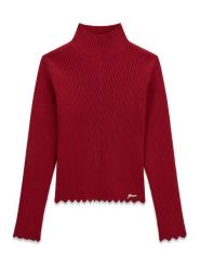 Guess Golf J6BR29 Z1931 Czerwony ciemny Regular Fit. Czerwone swetry dziewczęce Guess, z aplikacjami, z syntetyku, bez kołnierzyka, bez ramiączek. Za 194.99 zł.