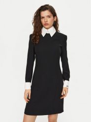 KARL LAGERFELD Sukienka codzienna A1W13032 Czarny Slim Fit. Czarne sukienki damskie KARL LAGERFELD, bez wzorów, z syntetyku, bez ramiączek. Za 1,019.00 zł.