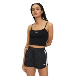 Koszulka damska FILA Loni Cropped Spaghetti. Białe koszulki sportowe damskie Fila, l, bez wzorów, bez ramiączek. Za 85.99 zł.