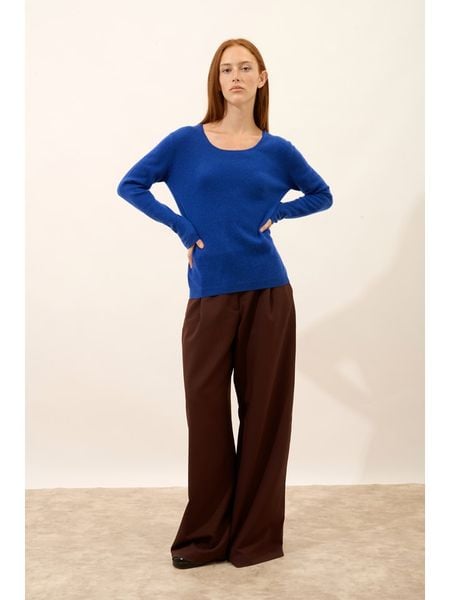 Just Cashmere Kaszmirowy sweter "Fiona" w kolorze niebieskim rozmiar: S. Niebieskie swetry klasyczne damskie Just Cashmere, s, z kaszmiru, bez kołnierzyka. Za 358.48 zł.