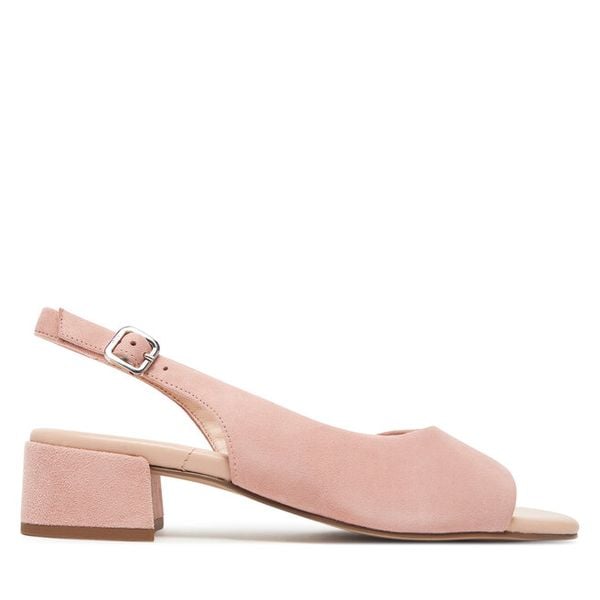 Sandały HÖGL. Czerwone sandały damskie Högl, bez wzorów, bez obcasa, na słupku, bez zapięcia. Za 599.99 zł.