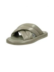 GANT Footwear Skórzane klapki "Clareha" w kolorze khaki rozmiar: 38. Brązowe klapki damskie GANT Footwear, bez wzorów, ze skóry, z otwartym noskiem, bez obcasa, bez zapięcia. Za 202.03 zł.