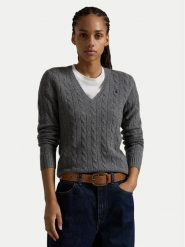 Polo Ralph Lauren Sweter 211910422013 Szary Regular Fit. Szare swetry klasyczne damskie Polo Ralph Lauren, xs, z wełny, bez kołnierzyka. Za 559.99 zł.
