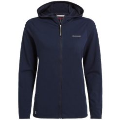 Damska bluza z kapturem full zip Craghoppers NosiLife Afia. Niebieskie bluzy damskie Craghoppers, bez wzorów, z dżerseju, z kapturem. Za 403.85 zł.