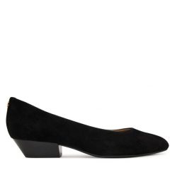 Czółenka LAUREN RALPH LAUREN. Czarne czółenka damskie Lauren Ralph Lauren, bez wzorów, bez obcasa. Za 729.99 zł.
