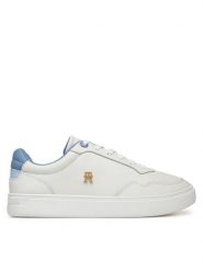 Tommy Hilfiger Sneakersy Essential Elevated Court Sneaker FW0FW08680 Biały. Białe obuwie sportowe damskie Tommy Hilfiger, ze skóry, bez zapięcia. Za 469.99 zł.