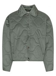MOSS COPENHAGEN Kurtka pikowana "Chista" w kolorze khaki rozmiar: S/M. Brązowe kurtki damskie Moss Copenhagen, m, bez wzorów, bez kaptura. Za 192.33 zł.