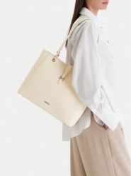 MEXX Torebka CEO-MEXX-B-005-09 Écru. Shopper bag Mexx, z materiału, bez dodatków. Za 219.99 zł.