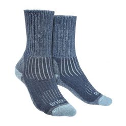 Skarpety do trekkingu damskie Bridgedale HIKE MW COM BO ORI LD. Niebieskie skarpetki damskie Bridgedale, bez wzorów, z elastanu. Za 114.39 zł.