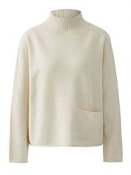 Oui Sweter w kolorze kremowym rozmiar: 42. Brązowe swetry klasyczne damskie Oui, z wełny, bez kołnierzyka. Za 304.99 zł.