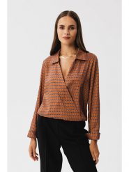 Stylove Bluzka w kolorze pomarańczowym rozmiar: XL. Pomarańczowe bluzki damskie Stylove, xl, bez wzorów, bez kołnierzyka, bez ramiączek. Za 136.13 zł.