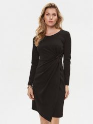 Rinascimento Sukienka koktajlowa CFC0115578003 Czarny Regular Fit. Czarne sukienki damskie Rinascimento, bez wzorów, z syntetyku, wizytowe, bez ramiączek. Za 239.99 zł.