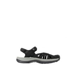 Sandały turystyczne damskie Rose Sandal Women. Czarne sandały damskie Keen, bez wzorów, bez obcasa, bez zapięcia. Za 289.99 zł.