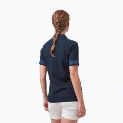 Koszulka polo damska Helly Hansen Thalia Pique Polo. Niebieskie bluzki damskie Helly Hansen, bez wzorów, bez kołnierzyka, bez ramiączek. Za 98.99 zł.