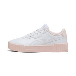 Sneakersy damskie Puma Carina 3.0 Cutie. Białe obuwie sportowe damskie Puma, z materiału, bez zapięcia, tenisowe. W wyprzedaży za 176.00 zł.