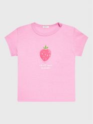 United Colors Of Benetton T-Shirt 3I1XA1007 Różowy Regular Fit. Czerwone koszulki i t-shirty dziewczęce United Colors Of Benetton, bez wzorów, z bawełny, bez kołnierzyka, bez ramiączek. Za 39.99 zł.