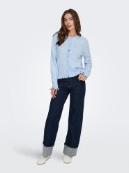 JDY Kardigan "Dyletty" w kolorze błękitnym rozmiar: L. Niebieskie kardigany damskie JDY, l, bez wzorów. Za 84.21 zł.