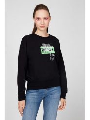 Diesel Clothes Bluza w kolorze czarnym rozmiar: XXS. Czarne bluzy damskie Diesel Clothes, xxs, bez wzorów, z bawełny, bez kaptura. Za 294.45 zł.