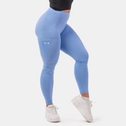Legginsy fitness damskie NEBBIA Active High-Waist Smart Pocket. Niebieskie legginsy damskie Nebbia, xs, bez wzorów. Za 139.99 zł.