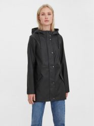 Vero Moda Kurtka przeciwdeszczowa Malou 10266982 Czarny Regular Fit. Czarne kurtki damskie Vero Moda, s, bez wzorów, z syntetyku, bez kaptura. Za 229.99 zł.