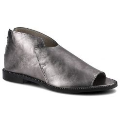 Srebrne Sandały Dwunasty Shoes Buty Damskie Obuwie. Szare sandały damskie Dwunasty Shoes, bez wzorów, ze skóry, bez obcasa, na płaskiej podeszwie, bez zapięcia. Za 229.00 zł.