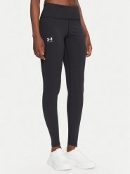 Under Armour Legginsy Rival 1386482 Czarny Slim Fit. Czarne legginsy sportowe damskie Under Armour, xs, bez wzorów, z syntetyku, na fitness i siłownię. Za 139.99 zł.