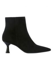 Högl Skórzane botki w kolorze czarnym rozmiar: 39. Czarne botki damskie Högl, ze skóry, eleganckie, bez obcasa, bez zapięcia. Za 459.95 zł.