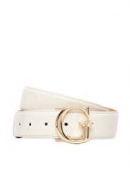 Guess Pasek Damski 177071 Biały. Białe paski damskie Guess, z aplikacjami, ze skóry. Za 139.99 zł.