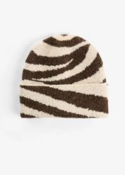 Czapka. Brązowe czapki damskie bonprix, bez wzorów. Za 52.99 zł.