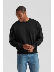 Bluza Sudadera Fruit Of The Loom z superbawełny Adulto w kolorze czarnym. Czarne bluzy damskie Fruit of the Loom, m, bez wzorów, z bawełny, z kapturem. Za 182.99 zł.