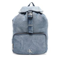 Plecak Calvin Klein. Niebieskie plecaki Calvin Klein, bez wzorów, z denimu. Za 389.99 zł.