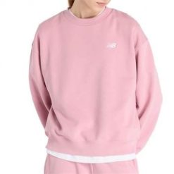 Bluza sportowa damska New Balance WT41508PTF. Czerwone bluzy damskie New Balance, l, bez wzorów, bez kaptura. Za 326.00 zł.