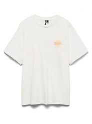 Vero Moda Koszulka w kolorze białym rozmiar: XL. Białe bluzki damskie Vero Moda, xl, bez wzorów, z bawełny, bez kołnierzyka, bez ramiączek. Za 84.60 zł.